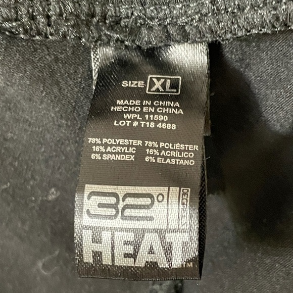 32DEGREE heat lightweight layering leggings black - Picture 3 of 4